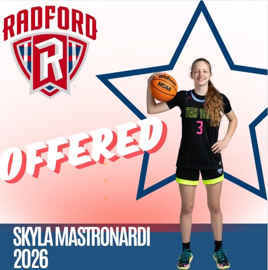 After a great conversation with Coach McGuire, I am blessed to receive an offer from Radford University!