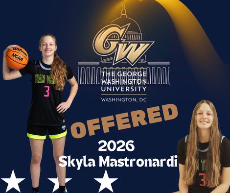 After a great conversation with Coach McCombs, I am blessed to receive an offer from George Washington University!