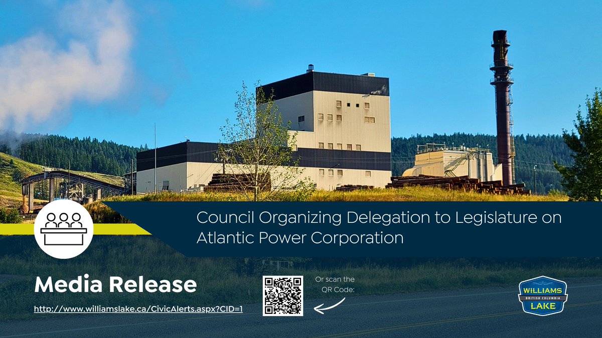 The City of Williams Lake is organizing a delegation of Council members, staff, First Nations leaders, community business leaders and union representatives to travel to Victoria for the first in-session day of the Legislature on Feb. 19.

Read more at:
williamslake.ca/CivicAlerts.as…