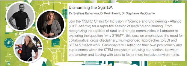 📢 STAN 2025 Virtual Conference | Feb 25-27
🚀 February 25
🔬 Dismantling the SySTEM | 11:30 AM ET

What does it take to build truly inclusive STEM spaces? Leave with actionable tools for fostering diversity in your outreach efforts.

🎟️ Register now: stanrsst.ca/conference