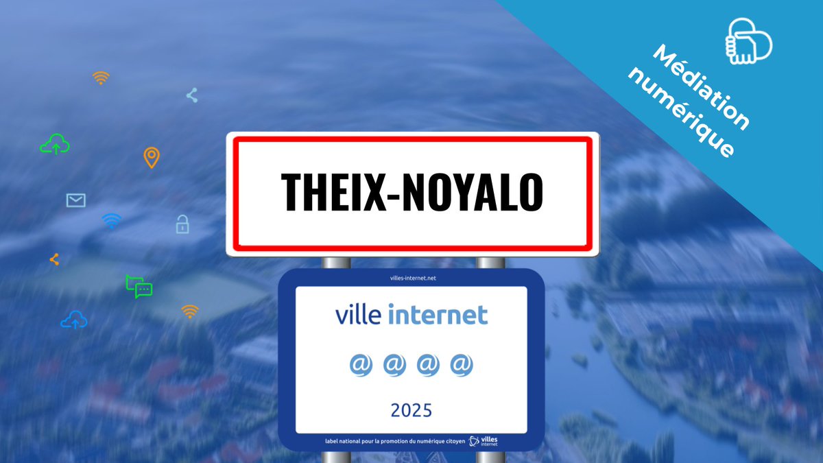 🎉🙌🇫🇷 Félicitations à Theix-Noyalo qui reçoit le label Ville Internet avec 4@ et la mention Médiation numérique #Villesinternet2025 - Le Palmarès complet sur villes-internet.net/site/decouvrez… #TheixNoyalo