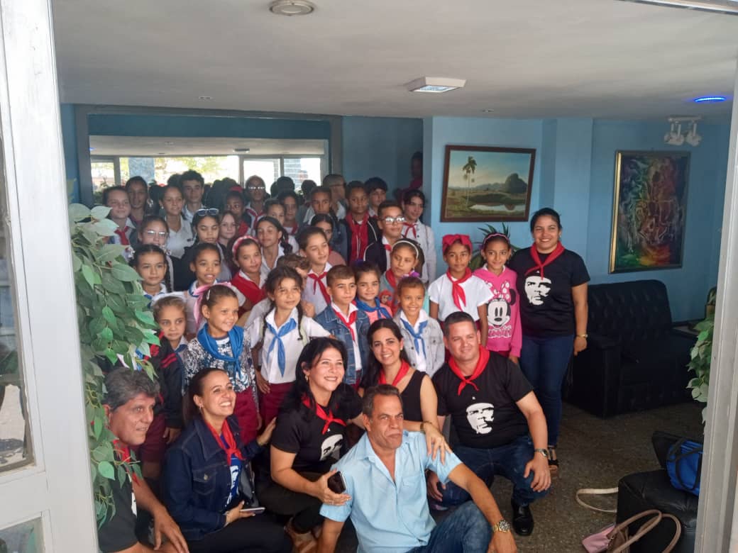 Asamblea 64 Aniversario de la OPJM.
Fueron seleccionados 6 estudiantes  del municipio #LosPalacios  a la Asamblea Provincial de la Organización en sus 64 años.
