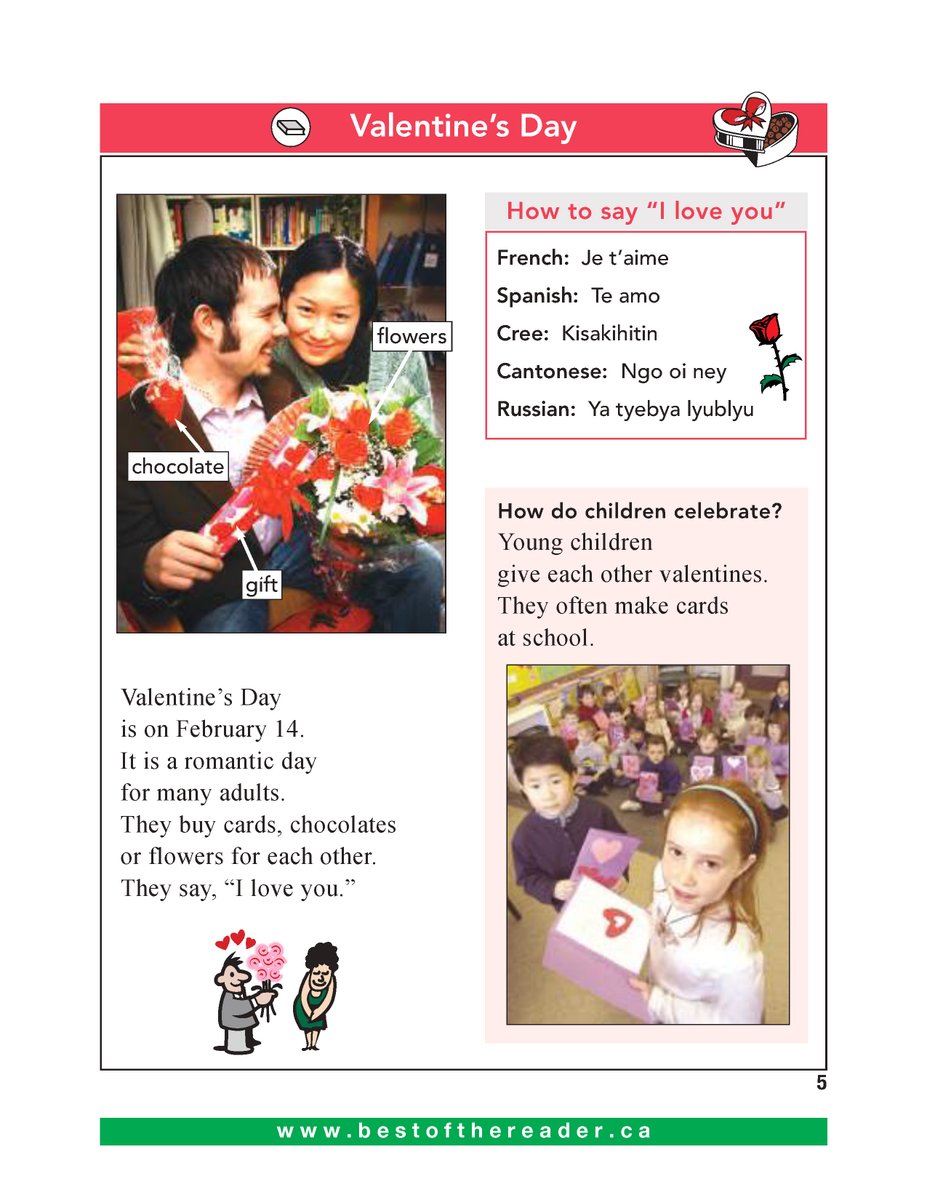 🔎📅 Did you know that The Best of The Reader has articles and learning materials for special days and holidays? 🎄🦃🕎🕯🎃☪
👉 Download the e-book and see page 5 and 6 for ❤Valentine's Day resources: thewestcoastreader.com/wp-content/upl…
#Newspaper #AdultLiteracy #Literacy #TeacherResource