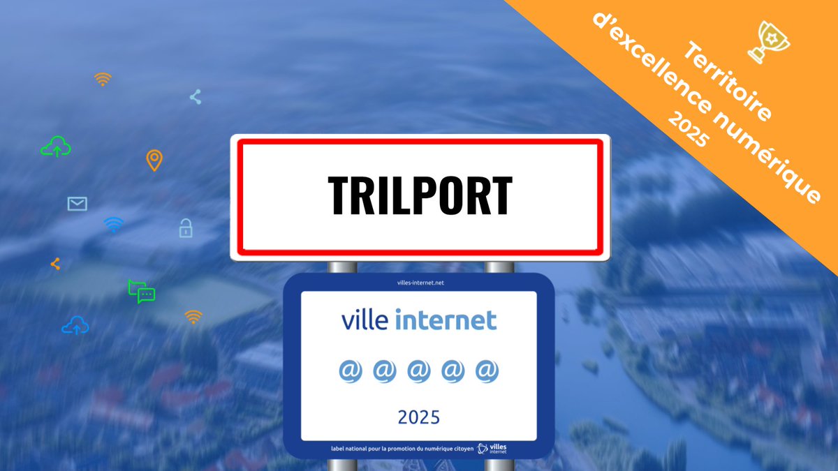 🎉🙌🇫🇷 Félicitations à Trilport qui reçoit le label Ville Internet avec 5@ #Villesinternet2025 et le titre de Territoire d'Excellence Numérique - Le Palmarès complet sur villes-internet.net/site/decouvrez… @Trilport <a href="/j2morer/">Jean Michel Morer</a>