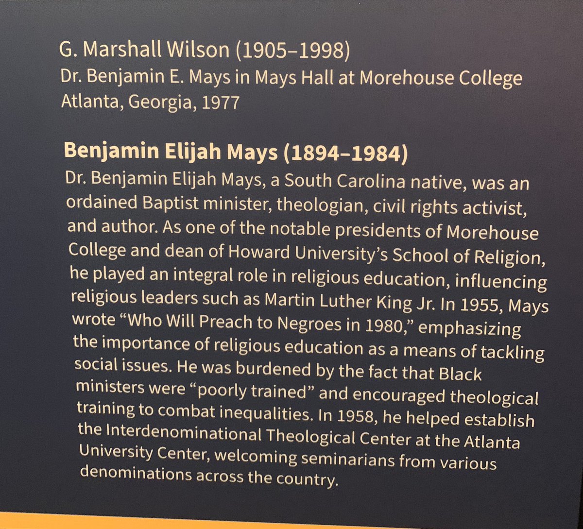 Proud to attend and be apart of a tradition of excellence!!! <a href="/BEMaysPRIDE/">Dr. Ramon Garner</a>