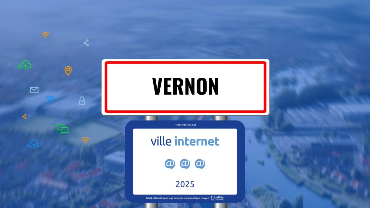 🎉🙌🇫🇷 Félicitations à Vernon qui reçoit le label Ville Internet avec 3@ #Villesinternet2025 - Le Palmarès complet sur villes-internet.net/site/decouvrez… <a href="/VilledeVernon/">Ville de Vernon</a> <a href="/FOuzilleau/">François Ouzilleau</a>