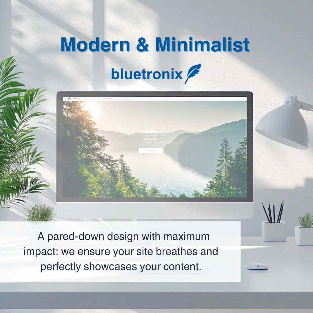 bluetronix's tweet image. Go for clean lines and plenty of white space! ⚪ Sometimes less is more—let us make it happen. #MinimalDesign #CleanLayout