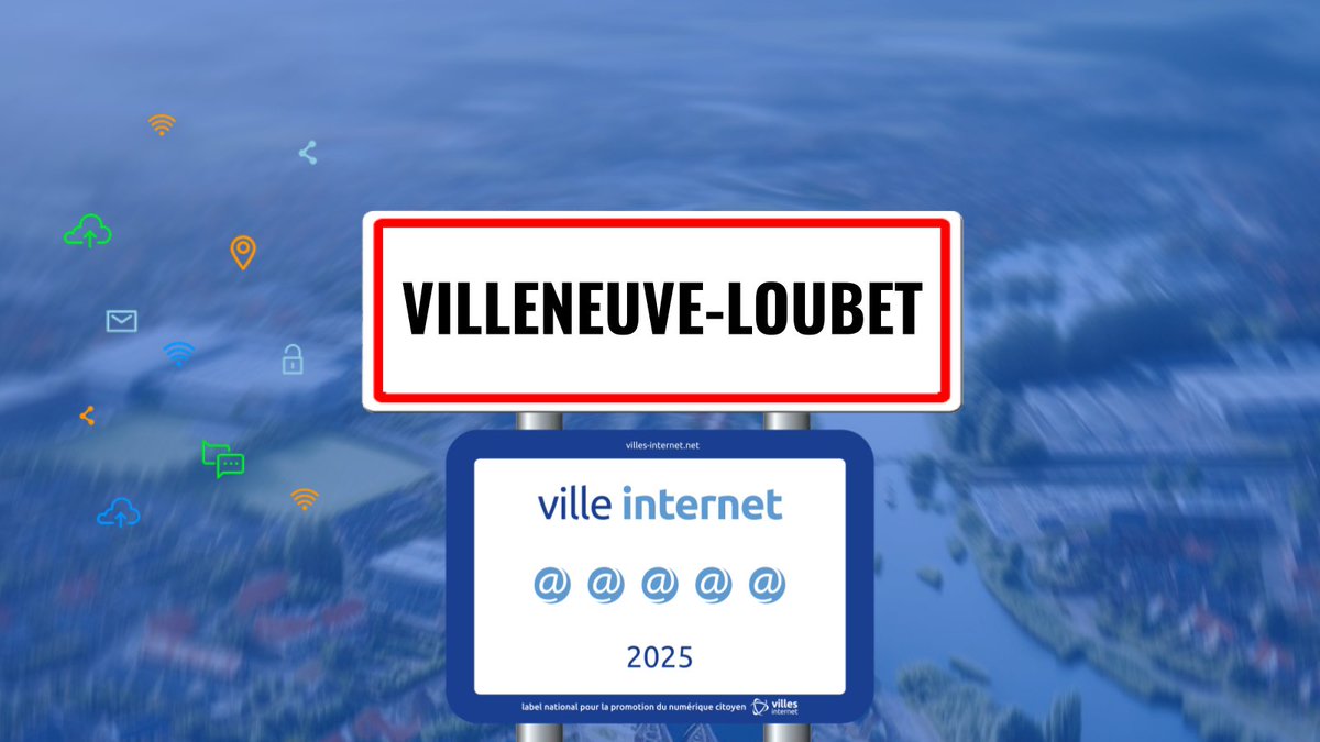 🎉🙌🇫🇷 Félicitations à Villeneuve-Loubet qui reçoit le label Ville Internet avec 5@ #Villesinternet2025 - Le Palmarès complet sur villes-internet.net/site/decouvrez… <a href="/VilleneuvLoubet/">Villeneuve Loubet Officiel</a> <a href="/lionnelluca06/">Lionnel Luca</a>