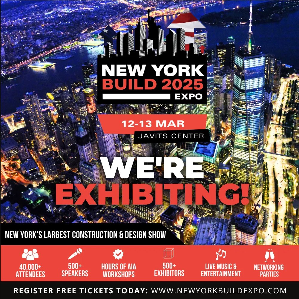 CrystalWindowCA's tweet image. Crystal will be at NY Build Expo 2025! Register for FREE via the link in our bio, and swing by booth 621 to see our latest innovations!

WHEN: March 12-13
WHERE: Javits Center

#CrystalWindows #NewYorkBuild