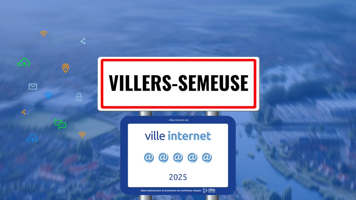 🎉🙌🇫🇷 Félicitations à Villers-Semeuse qui reçoit le label Ville Internet avec 5@ #Villesinternet2025 - Le Palmarès complet sur villes-internet.net/site/decouvrez… <a href="/villerssemeuse/">Villers-Semeuse</a> @jeremydupuy_