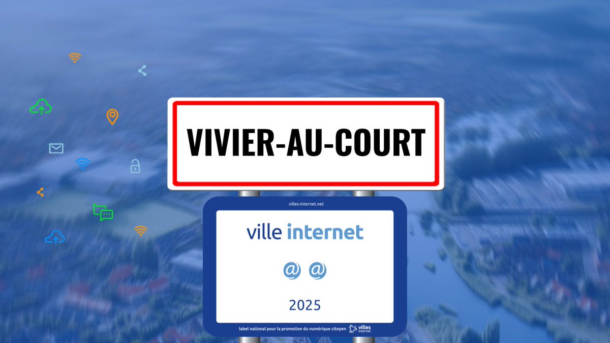🎉🙌🇫🇷 Félicitations à Vivier-au-Court qui reçoit le label Ville Internet avec 2@ #Villesinternet2025 - Le Palmarès complet sur villes-internet.net/site/decouvrez… #Vivier-au-Court
