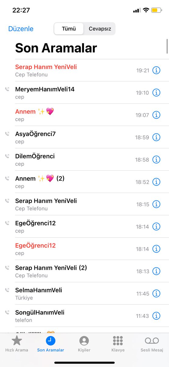 arkadaşlar benim tüm hayatım dersler, veli konuşması, öğrenci konuşması olmuş