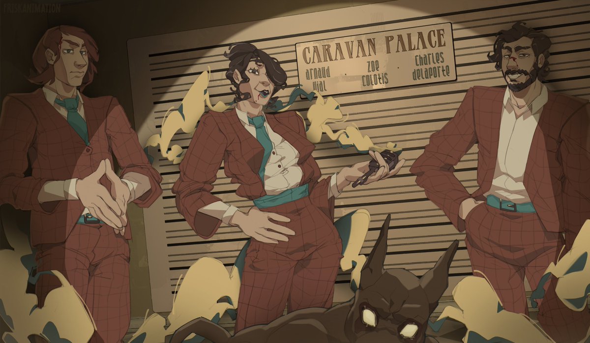 FriskAnimation's tweet image. Fanart of Gangbusters Melody Club by Caravan Palace
#art #caravanpalace @caravanpalace