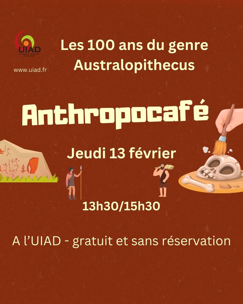 Univdauphine's tweet photo. En 1924, en Afrique du Sud, Raymond Dart découvre un fossile qui va lui permettre de définir un nouveau genre appartenant à la lignée humaine : l'Australopithecus ... https://t.co/asfuv5yEuY