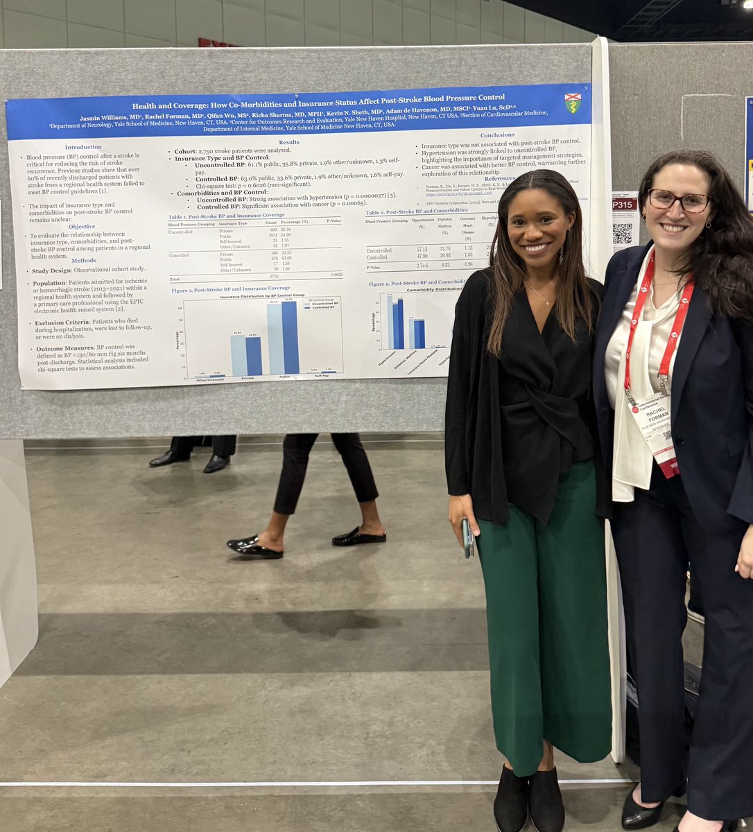 Excited to present at the International Stroke Conference alongside my mentor, Dr. Forman! Grateful for the opportunity to contribute to the field of stroke neurology. #ISC25 Check out our work here: ahajournals.org/doi/10.1161/st…