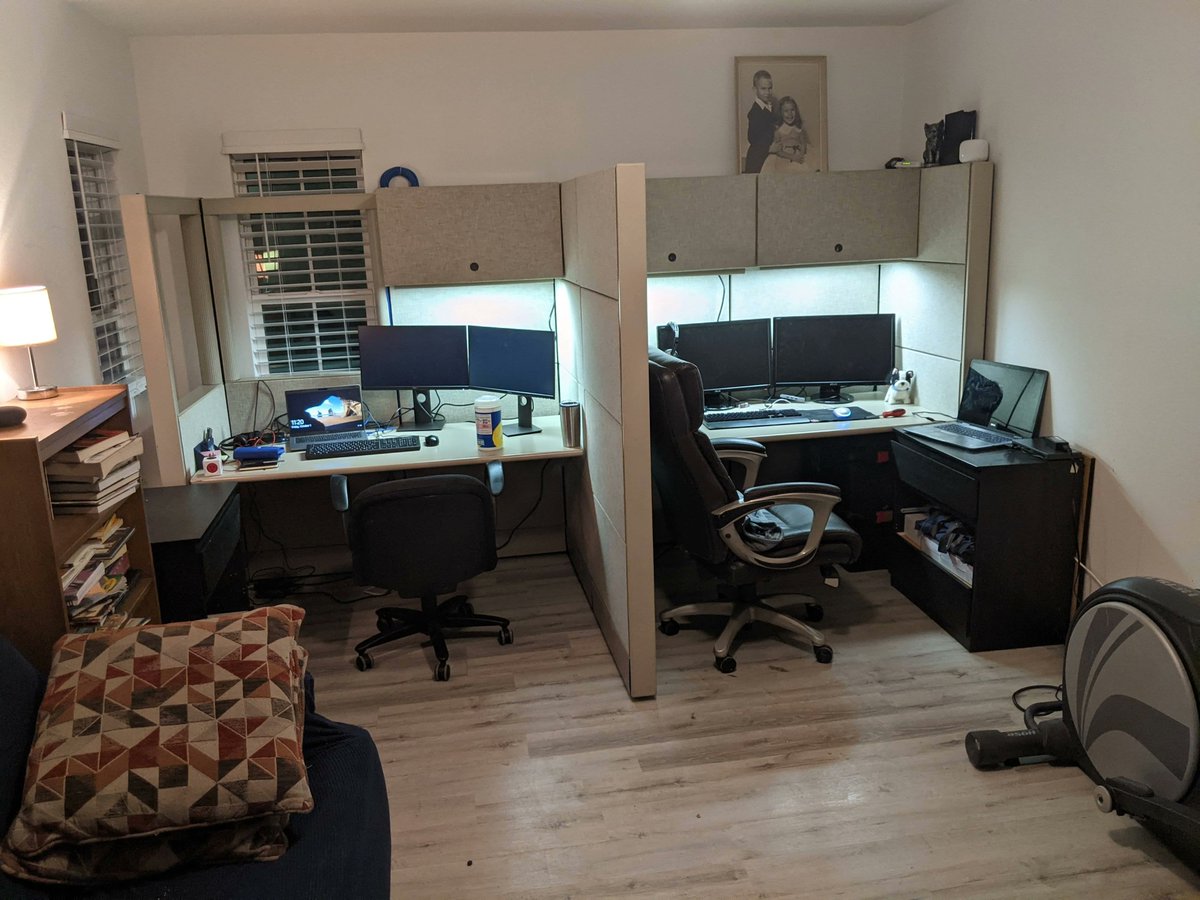 Lifeinvestmoney's tweet image. Company switched to WFH (work from home)    

I missed the team environment so I decided to recreate it at home