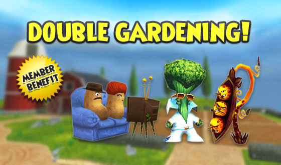Wizard101's tweet photo. Show off your green thumb! 🥕

Now through February 13th, Members get double the gardening rewards and XP when harvesting! Upgrade today to reap the benefits in your garden! https://t.co/R6VICAVsda #Wizard101 https://t.co/jm7icOtE31