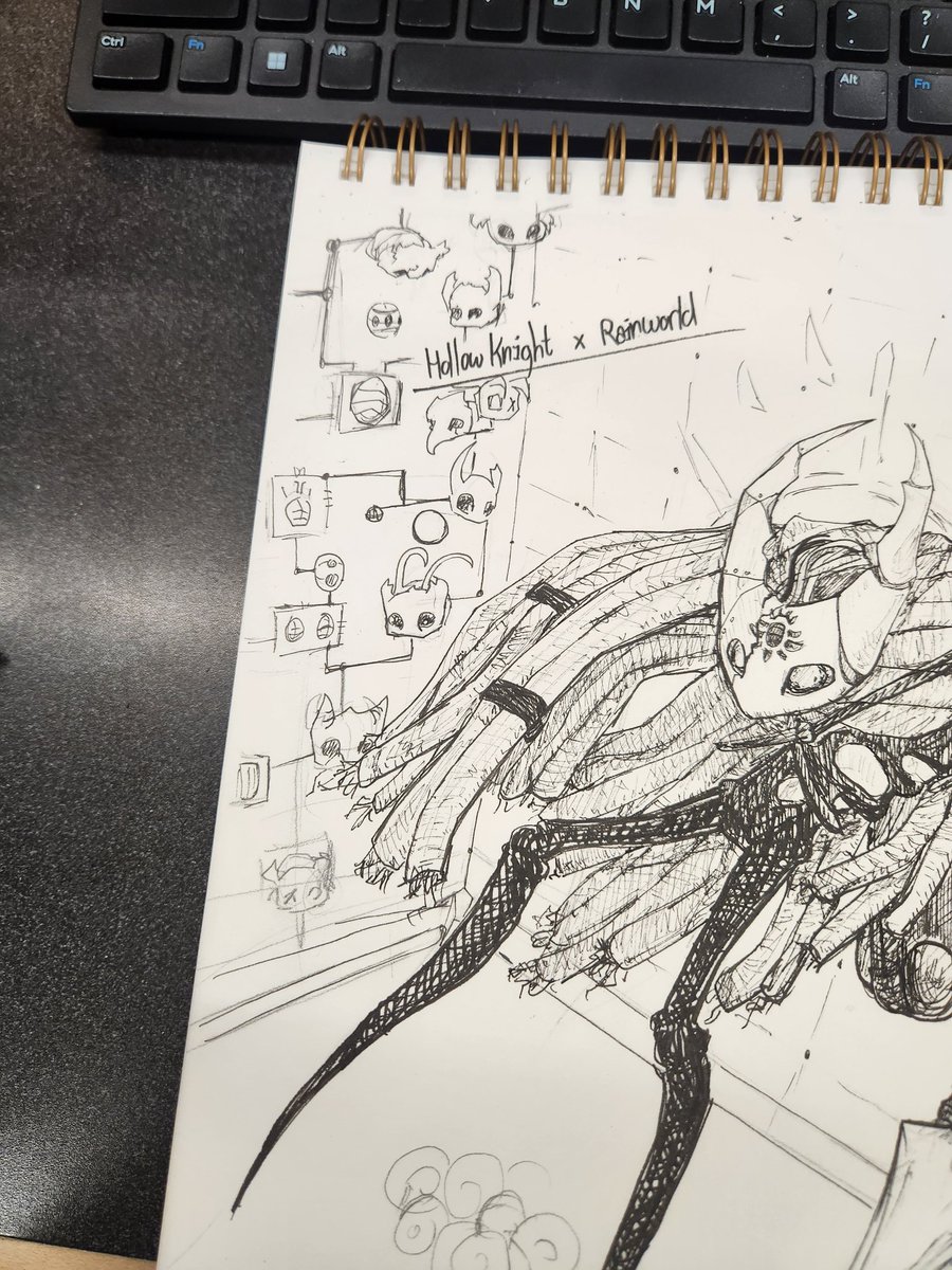 The vision exists. Freehanding straight lines sucks :,) #Hollowknight #Rainworld