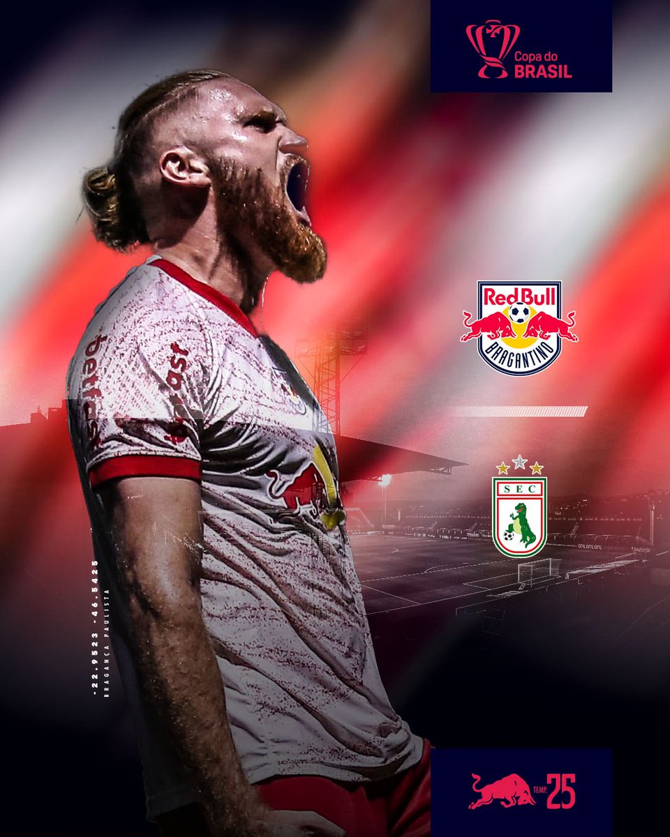BrutaRb's tweet photo. O Red Bull Bragantino irá encarar o Sousa, na Paraíba, pela primeira fase da Copa do Brasil!

#RedBullBragantino #RBMassaBruta #CopaDoBrasil https://t.co/sOdQOuCwwu