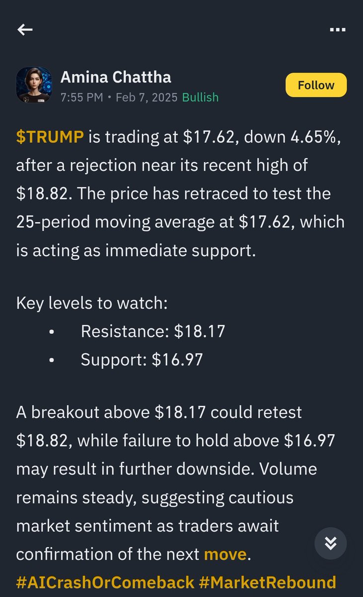 Cryptoracle_eu's tweet photo. People doing TA on $TRUMP on a 15 min chart 😅 Better go to a casino and put it all on red. No wonder crypto space needs a reset. https://t.co/MBZXWaXmd6