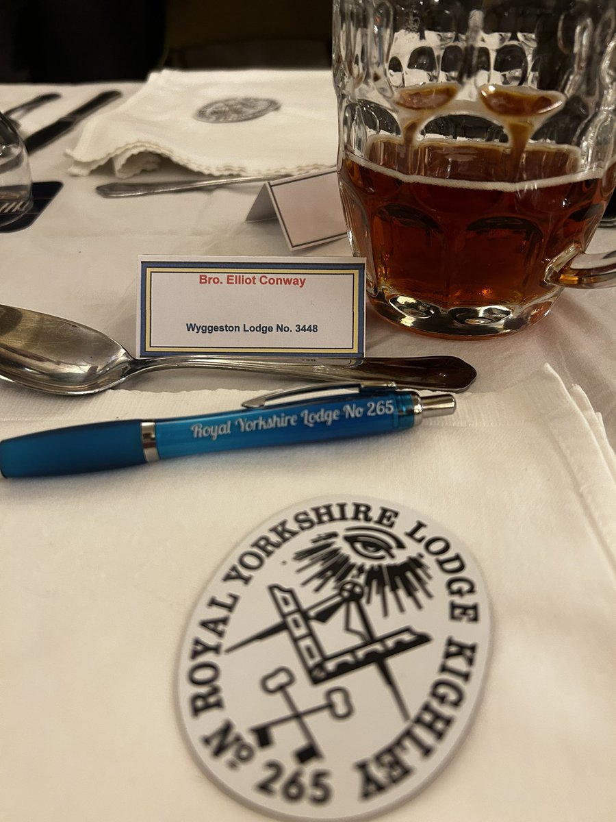 Another fantastic trip up north to Royal Yorkshire Lodgr No.265 <a href="/WYFreemasons/">Yorkshire West Riding Freemasons</a>