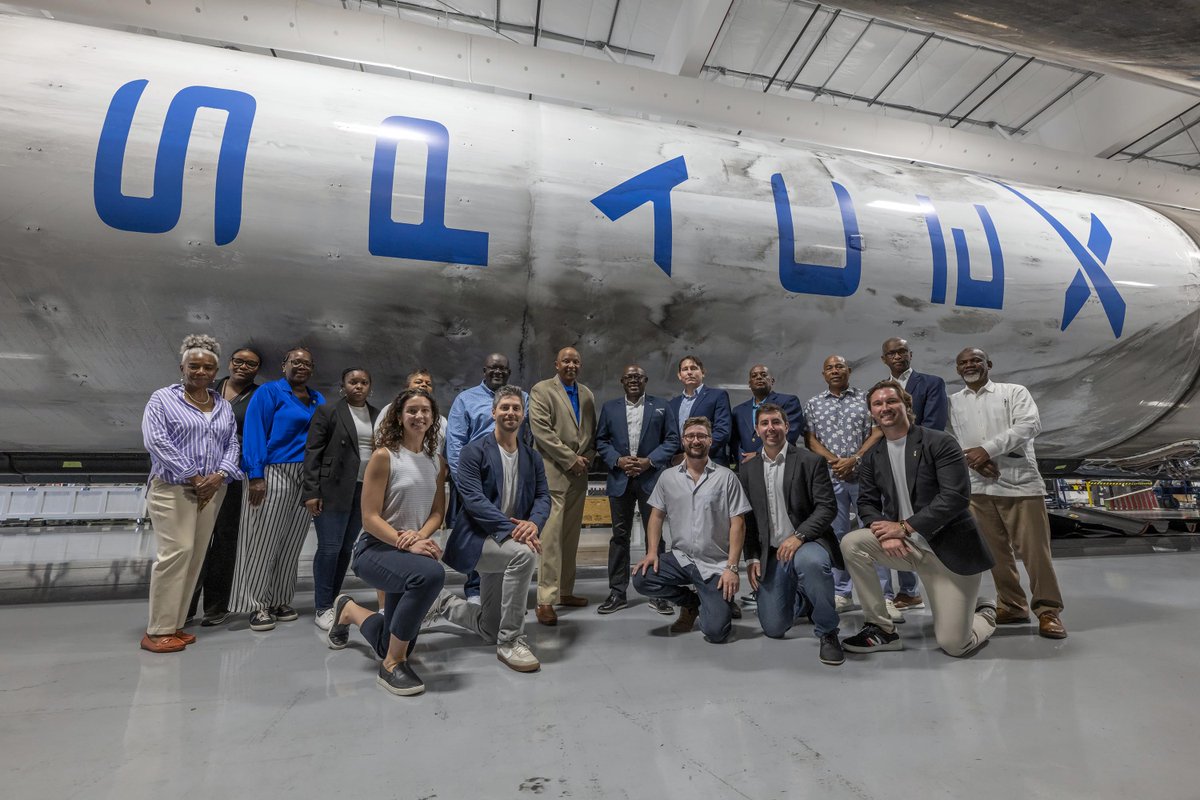 Delegates from The Bahamas visited SpaceX facilities in Florida today ahead of launch on the 17th, carrying a Bahamian flag that Falcon 9 flew to and from space in March 2024