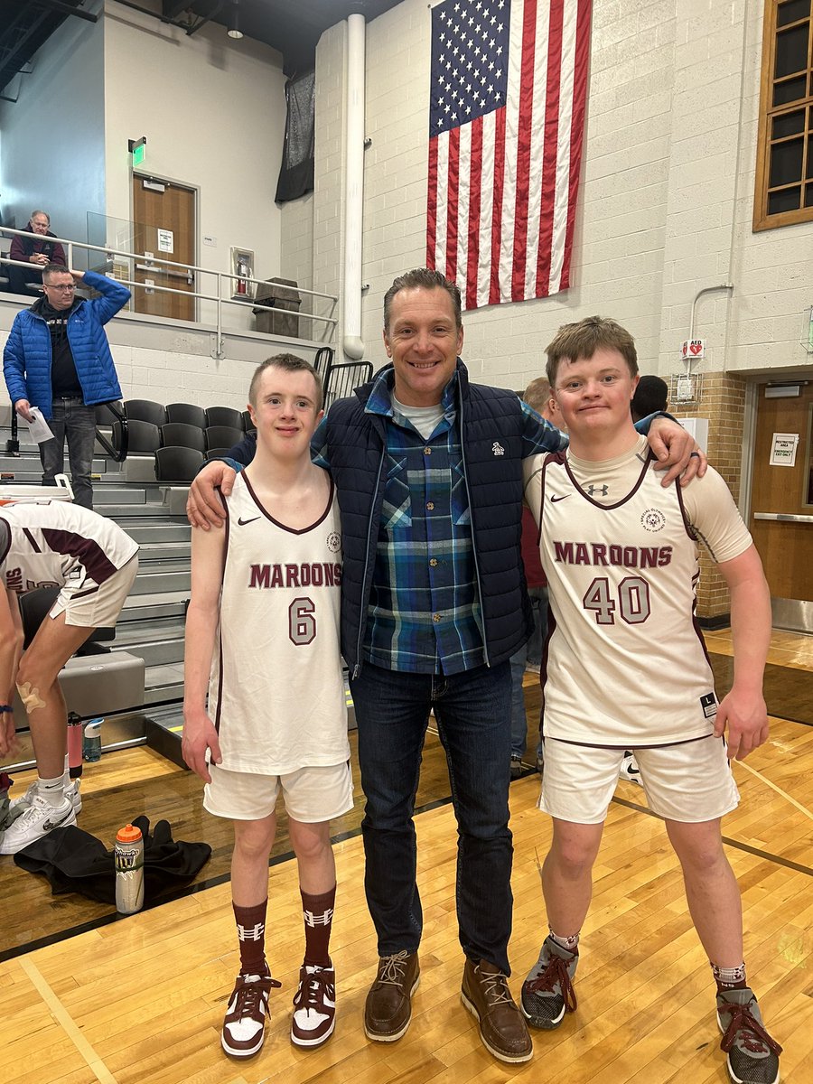 Both Isaac and Josh are student managers for <a href="/HCFBMaroons/">Holland Christian Football</a> 

These are special guys and they balled out in their unified basketball game today!