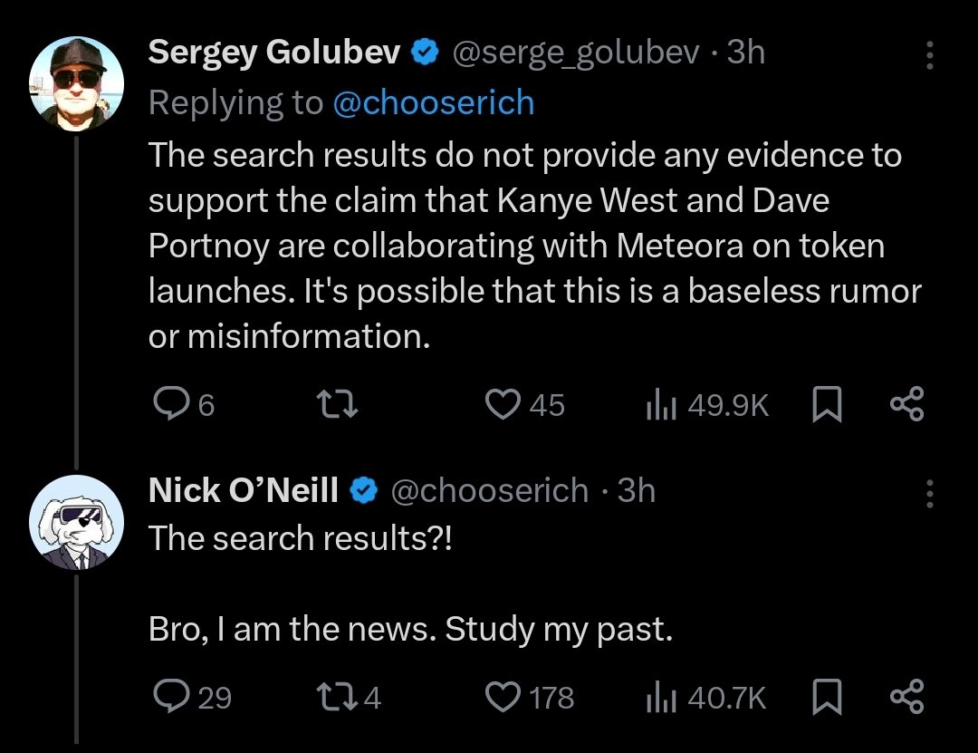 Careful what shills you follow. Some like <a href="/chooserich/">Nick O’Neill</a> will make anything up.