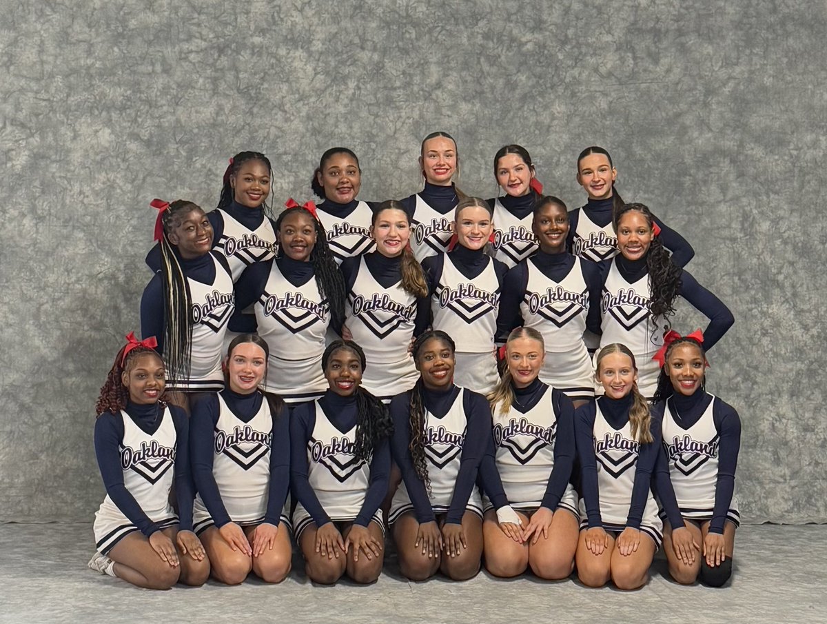 OaklandRCS's tweet photo. Ok…we got BIG News from @ohspatscheer!  They made it to Semi Finals! Competition continues tomorrow morning.  Survive and advance! So proud of this group!! #onceapatriot @OHSStudentCounc @OHSPatsFootball @OHS_LadyPatsBB @PatriotsOakland @oaklandtnbball https://t.co/4HfBBKRUtz