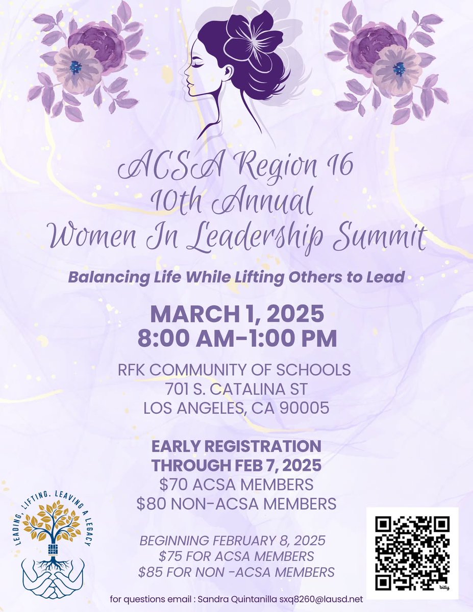 Dr. Karla V. Estrada (@lausddepsupinst) on Twitter photo Iâm excited to join an incredible community of leaders at this yearâs <a href="/ACSA_R16/">ACSA Region 16</a> Women in Leadership Summit! This yearâs theme, âBalancing Life While Lifting Each Other to Lead,â highlights the power of collaboration, resilience, and leadershipâlifting as we climb. Iâm excited to join an incredible community of leaders at this yearâs <a href="/ACSA_R16/">ACSA Region 16</a> Women in Leadership Summit! This yearâs theme, âBalancing Life While Lifting Each Other to Lead,â highlights the power of collaboration, resilience, and leadershipâlifting as we climb.