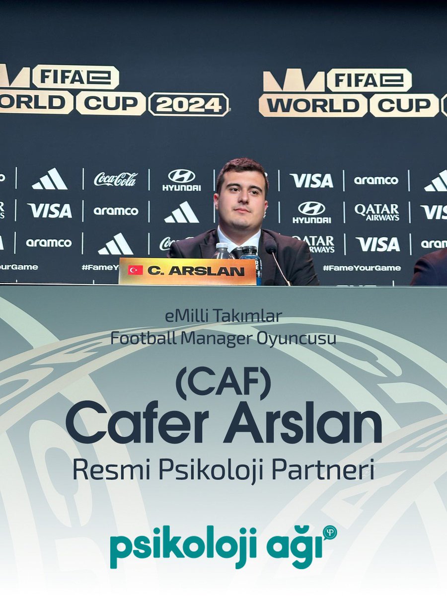 Psikoloji Ağı (@psikolojiagi) on Twitter photo FM Fifa World Cup’da ülkemizi temsil ederek bizleri gururlandıran eMilli Sporcumuz Cafer Arslan (CAF) ile gerçekleştirdiğimiz iş birliği ile resmi psikoloji partneri olmamızı sizlerle paylaşmaktan mutluluk duyuyoruz.
Birlikte nice başarılara, seninleyiz CAF 🇹🇷 <a href="/cfrarsln25/">Cafer Arslan</a> FM Fifa World Cup’da ülkemizi temsil ederek bizleri gururlandıran eMilli Sporcumuz Cafer Arslan (CAF) ile gerçekleştirdiğimiz iş birliği ile resmi psikoloji partneri olmamızı sizlerle paylaşmaktan mutluluk duyuyoruz.
Birlikte nice başarılara, seninleyiz CAF 🇹🇷 <a href="/cfrarsln25/">Cafer Arslan</a>