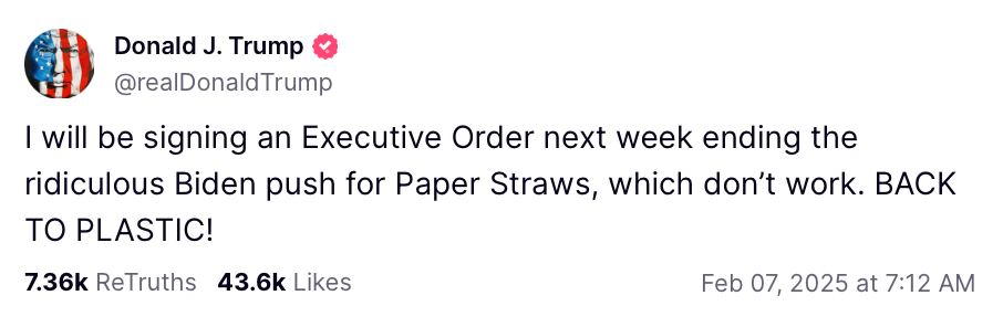 charliekirk11's tweet image. This is great from President Trump.

And while we're at it, here's some other EO ideas:

- Reverse the ban on incandescent light bulbs.
- No more removing your shoes at airport security. I'm told this is pointless security theater.
- Increase the size limit for liquids you can…