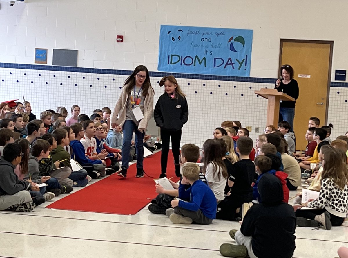 Our “minds were blown” 🤯 with all of the creative idioms by 4th graders and lots of staff!