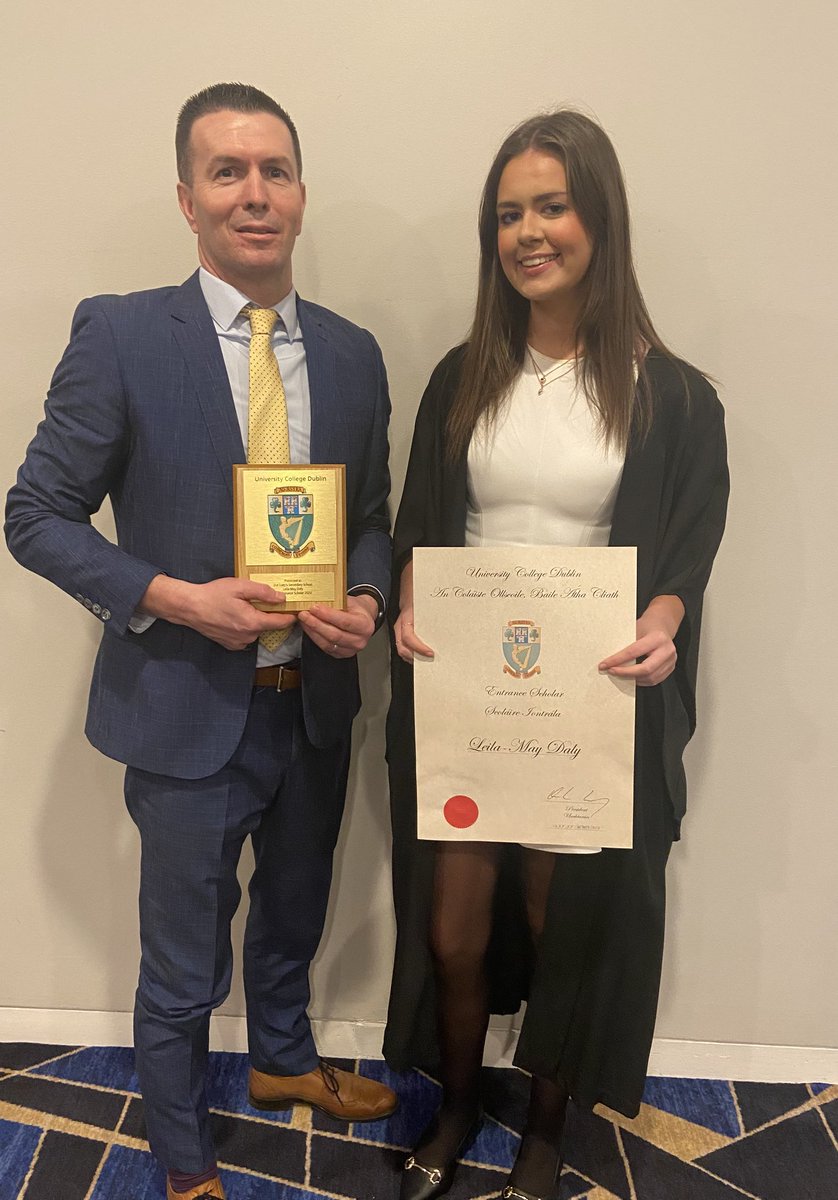 OLSS Castleblayney (@olssblayney) on Twitter photo Congratulations to Leila May Daly from
the <a href="/olssguidance/">@olssguidance</a> Leaving Certificate class of 2024 who received a <a href="/ucddublin/">University College Dublin</a> Entrance Scholarship at a ceremony at O’ Reilly Hall UCD this evening#hardworkpaysoff#proudschool#OLSS Congratulations to Leila May Daly from
the <a href="/olssguidance/">@olssguidance</a> Leaving Certificate class of 2024 who received a <a href="/ucddublin/">University College Dublin</a> Entrance Scholarship at a ceremony at O’ Reilly Hall UCD this evening#hardworkpaysoff#proudschool#OLSS