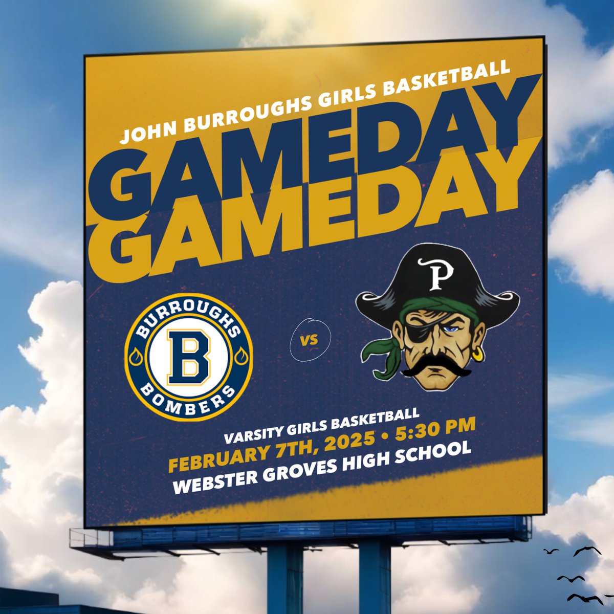 DrJacobYorg's tweet photo. Game day at the Webster Winter Challenge! 🏀 Another battle against Pattonville tonight at 5:30 PM at Webster Groves High School. Let’s bring the energy! #GameDay #GOBOMB https://t.co/54nkwra3ts