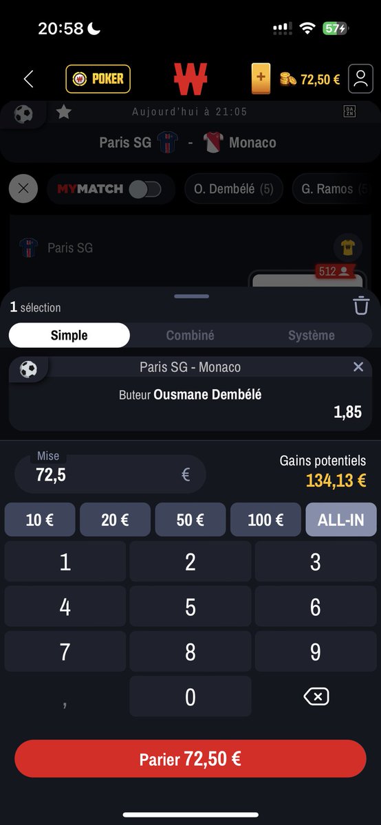 Kinhart3's tweet photo. Les reuf besoin d’un conseil je pose tout sur Dembele ou ça semble être une mauvaise idée ? 🤔 https://t.co/raHf1ch1MJ