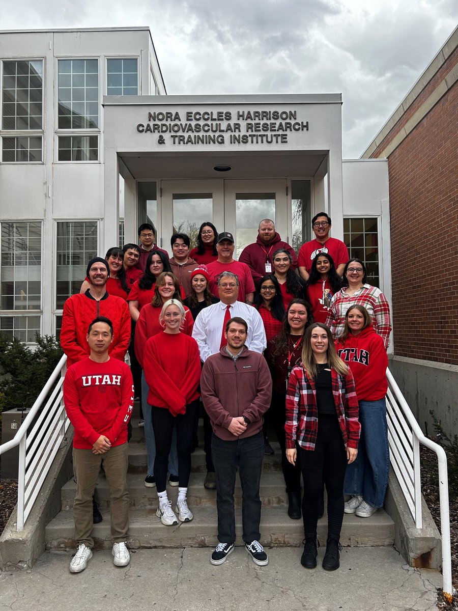 UofU Nora Eccles Harrison CVRTI (@neh_cvrti) on Twitter photo Together we're making a difference! ❤️ Our CVRTI team is rocking red today for the <a href="/American_Heart/">American Heart Association</a> National Wear Red Day! Are you wearing red too?
<a href="/RobinShawCVRTI/">Robin Shaw, MD, PhD</a> #GoRed #AHAWearRed #hearthealth #cardiovascular #research #utah Together we're making a difference! ❤️ Our CVRTI team is rocking red today for the <a href="/American_Heart/">American Heart Association</a> National Wear Red Day! Are you wearing red too?
<a href="/RobinShawCVRTI/">Robin Shaw, MD, PhD</a> #GoRed #AHAWearRed #hearthealth #cardiovascular #research #utah