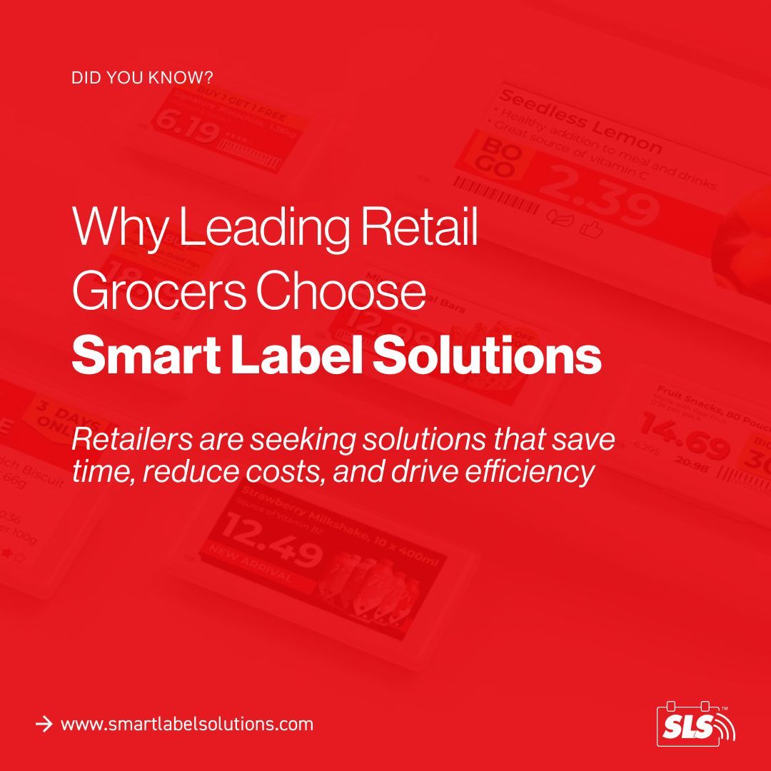 SmartLabelSol's tweet photo. Retailers need efficiency and cost savings! Here’s why Smart Label Solutions is the choice for Canadian grocers 🍁:
🔹 Fewer replacements = Lower costs
🔹 Support local economy
🔹 Cold storage durability
🔹 Real-time price updates
🔹 Enhance sustainability
🔹 15-month ROI https://t.co/ESc4ggkLyj