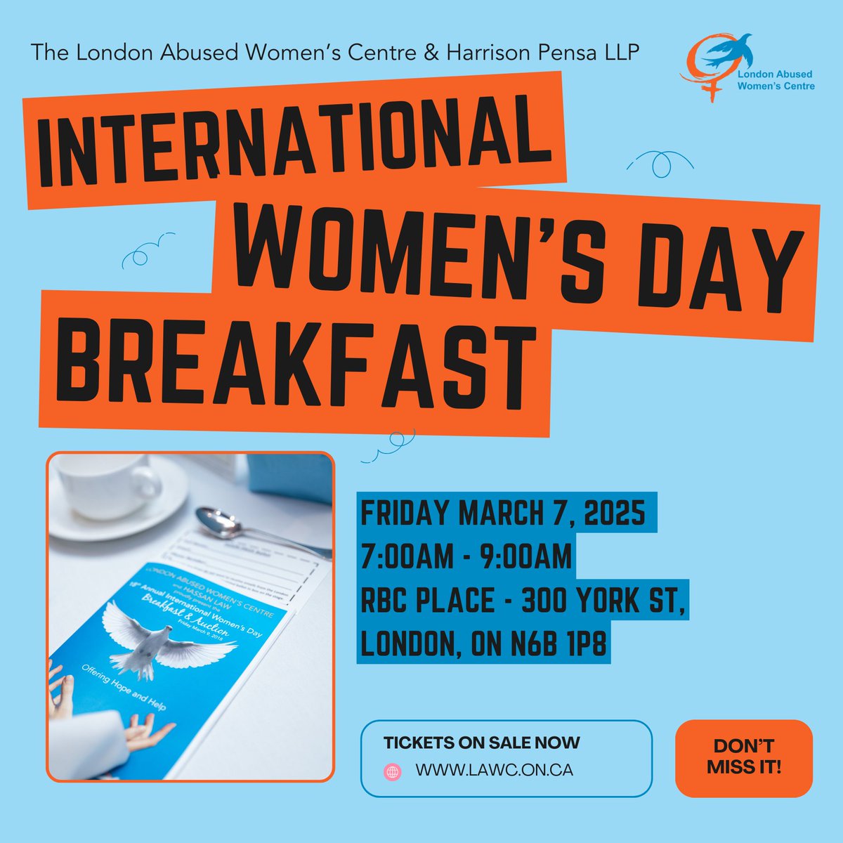 For 25 years, @endwomanabuse has been celebrating women and girls’ social, economic, cultural, and political achievements at their annual International Women’s Day Breakfast. 

Join us at #IWDB2025 and make a difference in the lives of women and girls!

ow.ly/zhy250USCcQ
