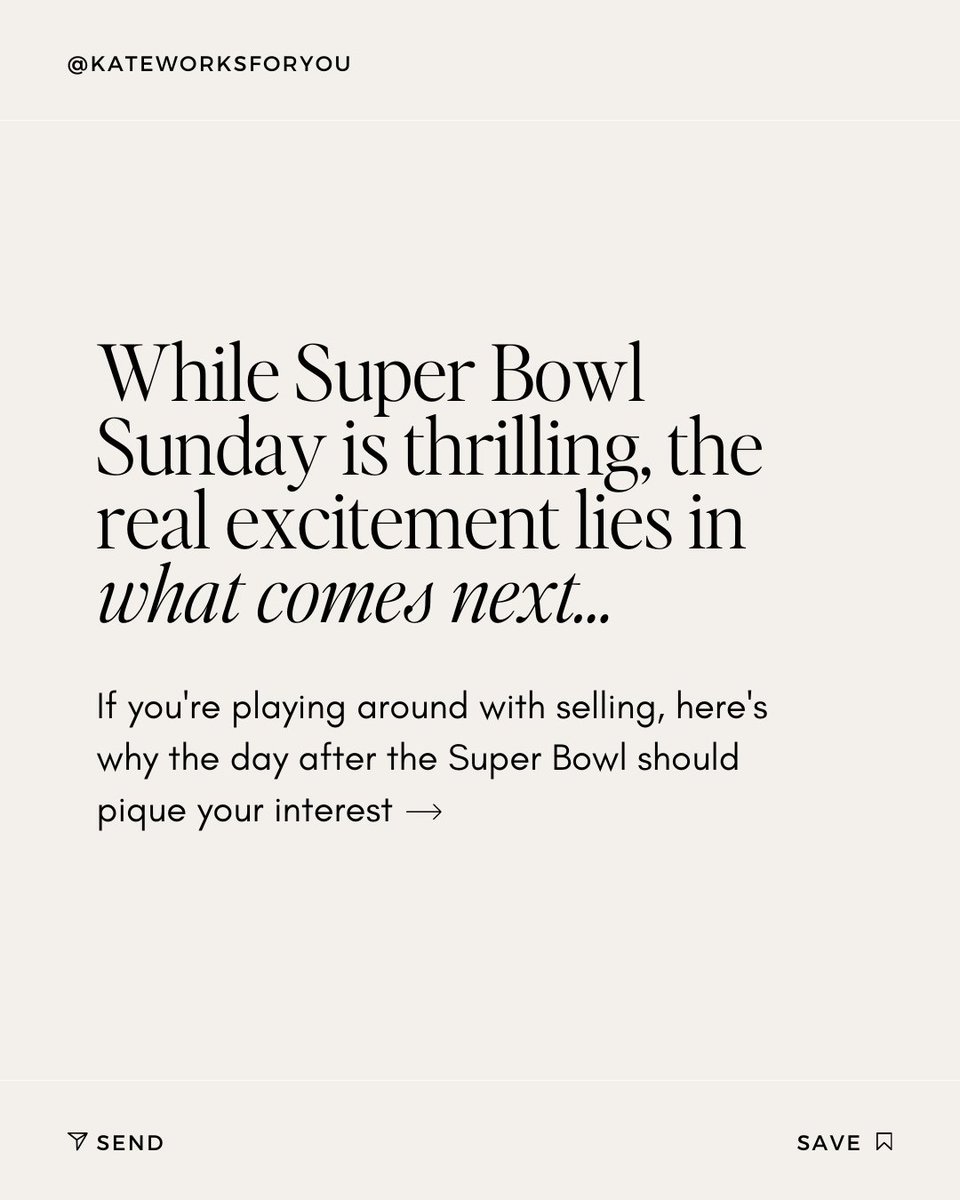 KateWorksForYou's tweet image. While Super Bowl Sunday is thrilling, the real excitement lies in what comes next... ⁠
⁠
⁠
⁠
#SuperBowl2025 #GameDayToMoveDay #SuperBowlAndSold #AfterTheGameMovesBegin