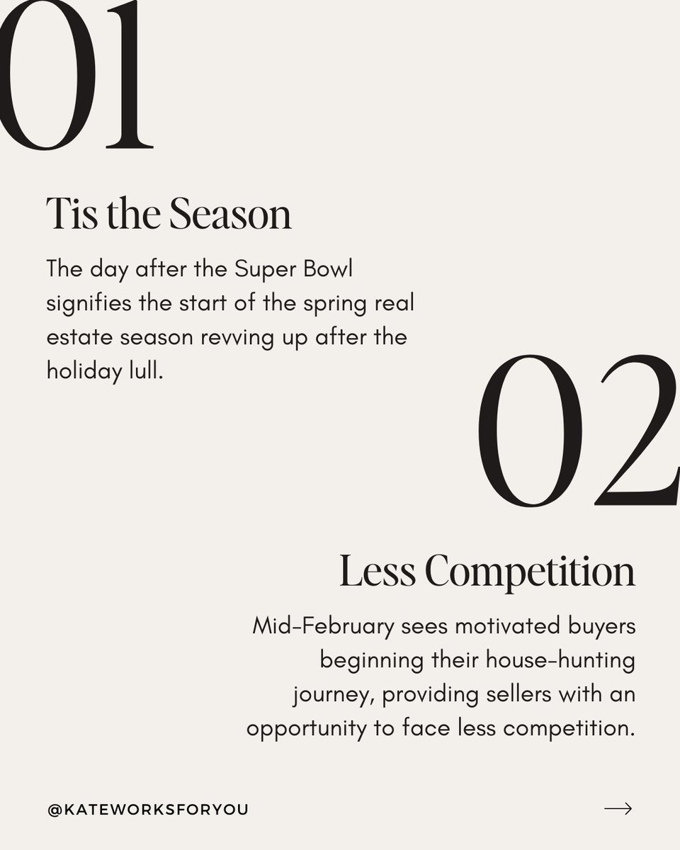 KateWorksForYou's tweet image. While Super Bowl Sunday is thrilling, the real excitement lies in what comes next... ⁠
⁠
⁠
⁠
#SuperBowl2025 #GameDayToMoveDay #SuperBowlAndSold #AfterTheGameMovesBegin