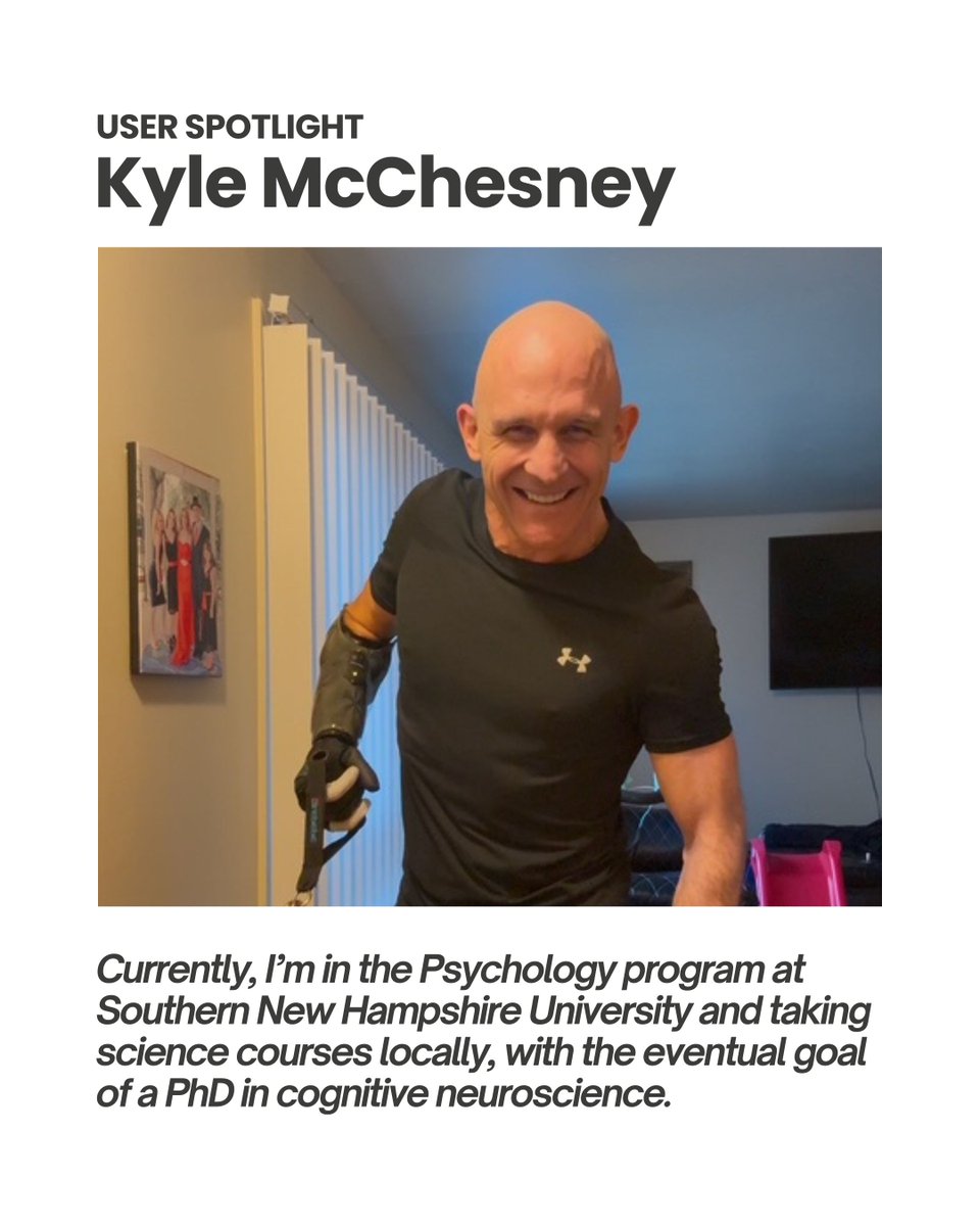 PSYONICinc's tweet image. 🚀 Meet Kyle McChesney: Our February User Spotlight! 

💡 “Currently, I’m in the Psychology program at Southern New Hampshire University and taking science courses locally, with the eventual goal of a PhD in cognitive neuroscience.”  #UserSpotlight #RedefiningHuman #PSYONIC
