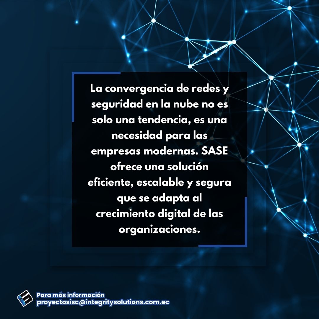 integrity_ec's tweet photo. 🔐 SASE redefine la seguridad en la nube.
Combina conectividad y protección con SD-WAN, Zero Trust y firewall en la nube, garantizando acceso seguro desde cualquier lugar. 🚀

📩 proyectosisc@integritysolutions.com.ec

#SASE #Ciberseguridad #RedesSeguras #ProtecciónDigital https://t.co/Fw5xqF8EzA