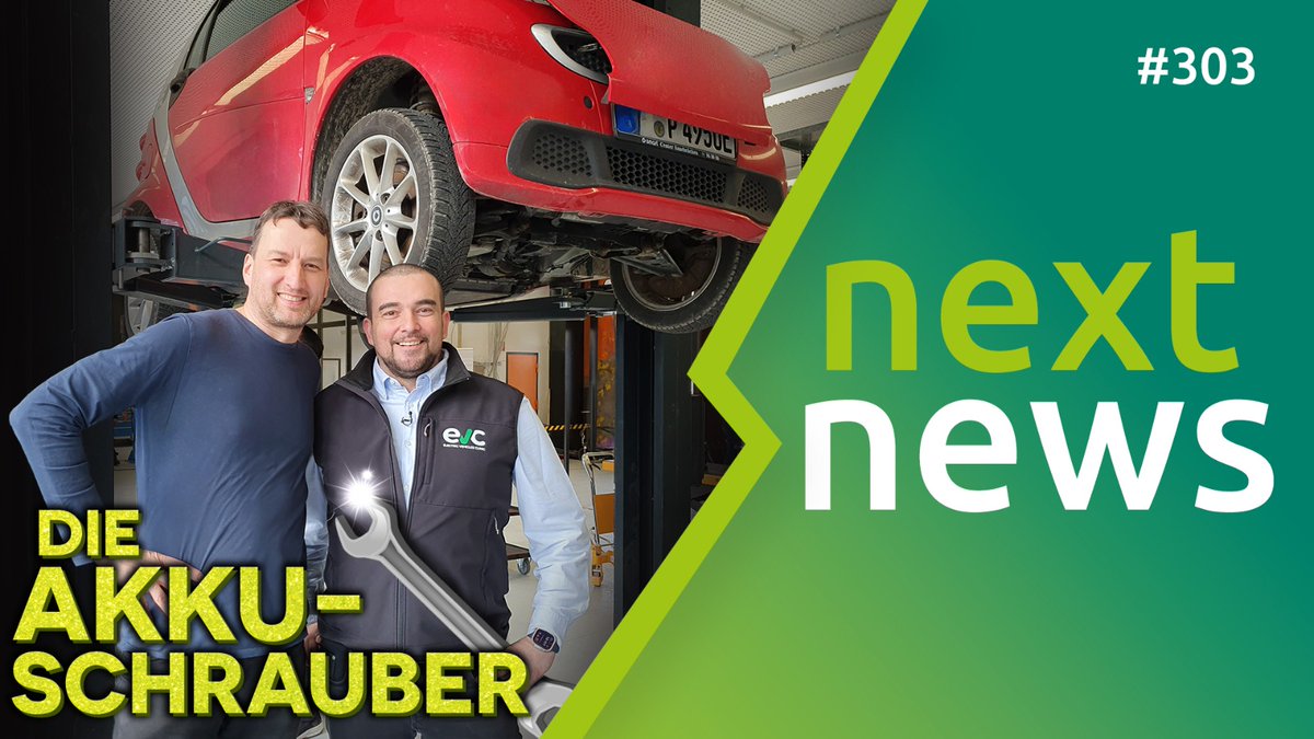 Heute gibt's bei <a href="/nextmove_de/">nextmove</a> interessante Einblicke zu preisgünstigen Reparaturen bei vermeintlichen wirtschaftlichen Totalschäden an E-Autos ohne Herstellergrantie. Die EV Clinic in Berlin ist offen für alle Marken.