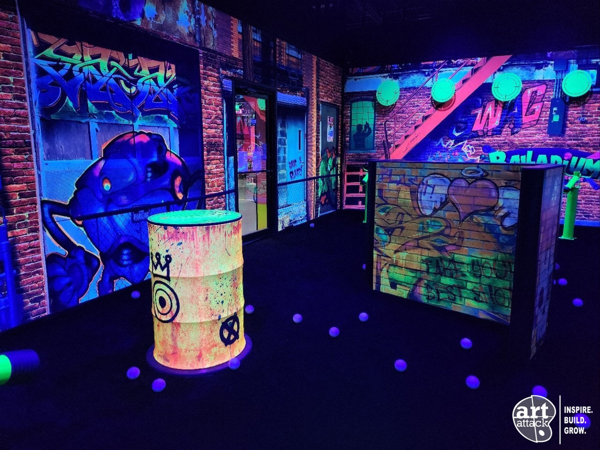 artattackfx's tweet photo. Brace yourself for the ultimate adrenaline rush! Balladium is the fast-paced, action-packed attraction where players battle it out with foam balls and blaster cannons in an arena designed for maximum excitement. Ready to power up your venue? 🎯 #InspireBuildGrow #Balladium #FEC https://t.co/TSMTLS8HEE