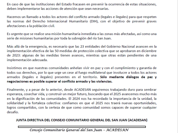 ACADESAN Consejo Comunitario General del San Juan tweet media