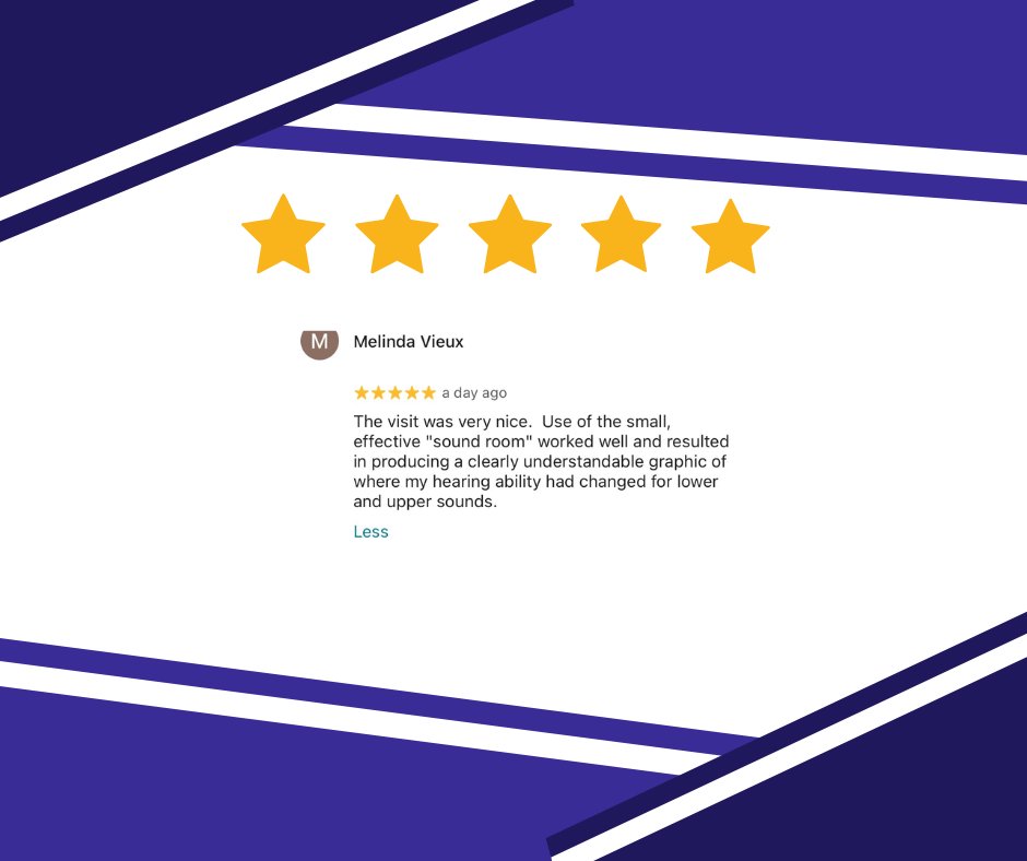 BetterLivingAud's tweet photo. 🌟 Huge thanks to Melinda for the stellar 5-star review! Your support means the world to us and fuels our passion for delivering top-notch care every day. Here's to better hearing and better living! 🎉👂💙 #Grateful #BetterLivingAudiology #FiveStars https://t.co/EYuWXSyBL5