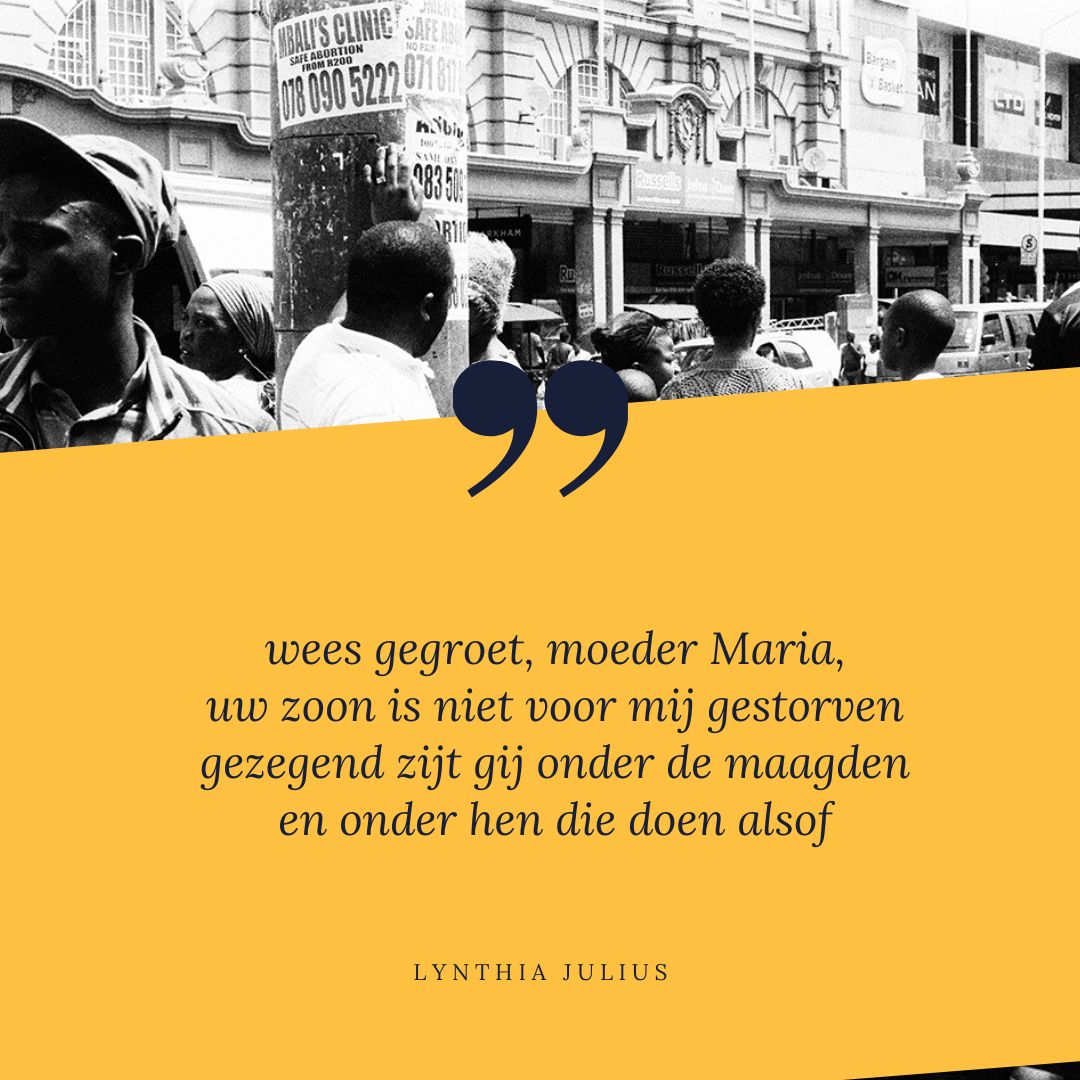 Lynthia Julius in 'O se boloke/ Bescherm ons'.
Bestel jouw exemplaar via deze link: pelckmansuitgevers.be/jonge-stemmen-…