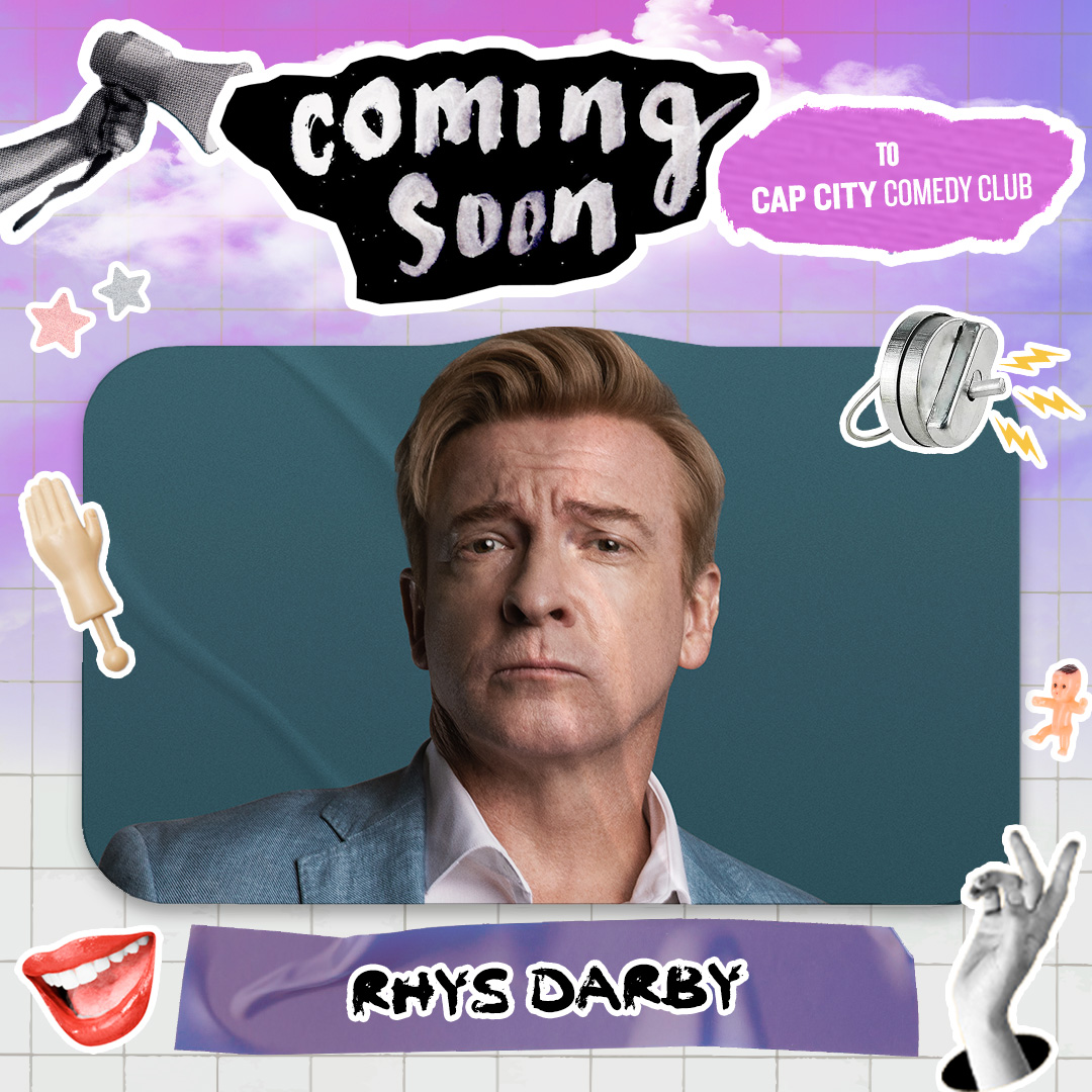 Cap City Comedy Club (@capcitycomedy) on Twitter photo From "Flight of the Conchords" + "Our Flag Means Death" <a href="/rhysiedarby/">Rhys Darby</a> is coming to Cap City!
🎟️ February 15 + 16 🎟️
Get tickets now: bit.ly/40OX8KF From "Flight of the Conchords" + "Our Flag Means Death" <a href="/rhysiedarby/">Rhys Darby</a> is coming to Cap City!
🎟️ February 15 + 16 🎟️
Get tickets now: bit.ly/40OX8KF