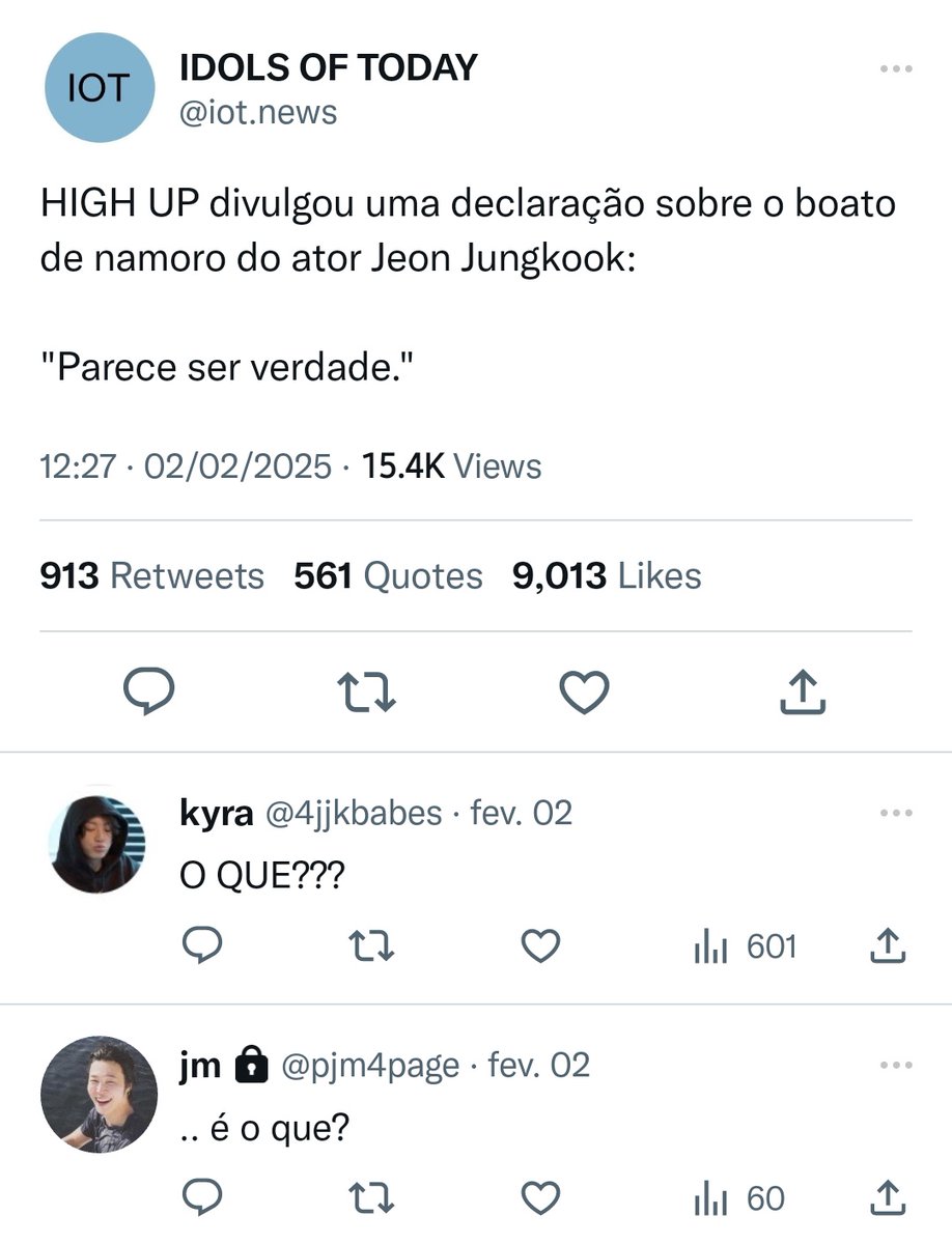 museepjm's tweet photo. #jikookau

Em que jmn, brincando, começa um novo boato em sua página de fofoca anônima, achando que acabará morrendo eventualmente. No entanto, as coisas não saem como planejado quando a empresa de jk divulga uma declaração inesperada. https://t.co/FGBAnX36d3